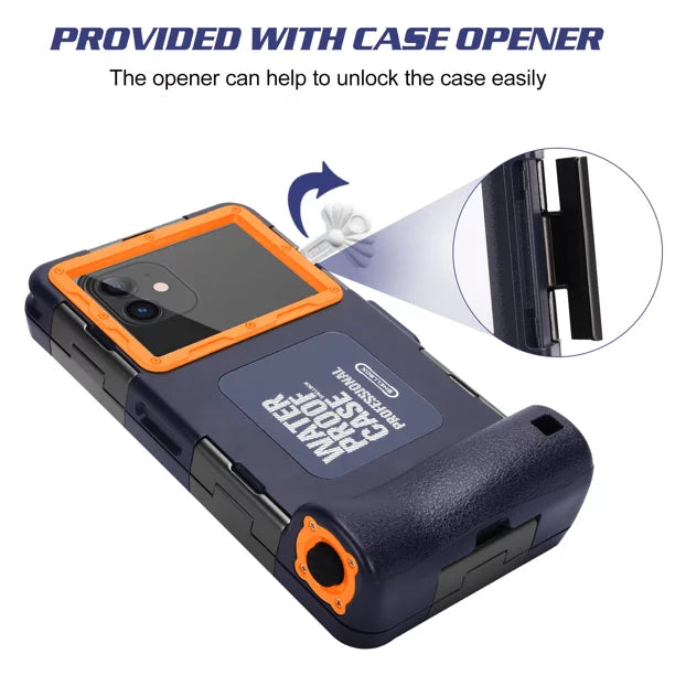 UrbanX Professional [15m/50ft] Sizewimming Diving Sizeurfing Sizenorkeling Photo Video Waterproof Protective Case Underwater Housing for Sizeony Xperia L1 And all Phones Up to 6.9 Inch LCD with Lanyard