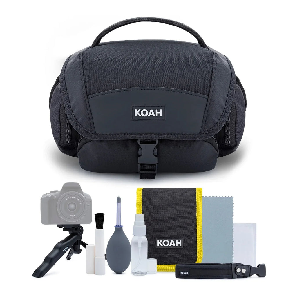 PENTAX WG-90 Compact Camera (Black) with Accessory Cleaning Kit Bag and 64GB Memory Card