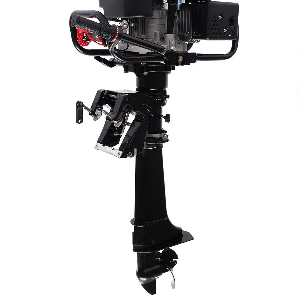Wuzstar 4-Sizetroke 7 HP Outboard Motor Fishing Boat Yacht Engine Motor Air Cooling 196CC