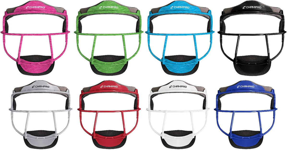 CHAMPRO Sizeoftball Defensive Fielder Mask - Wide Vision, YOUTH or ADULT