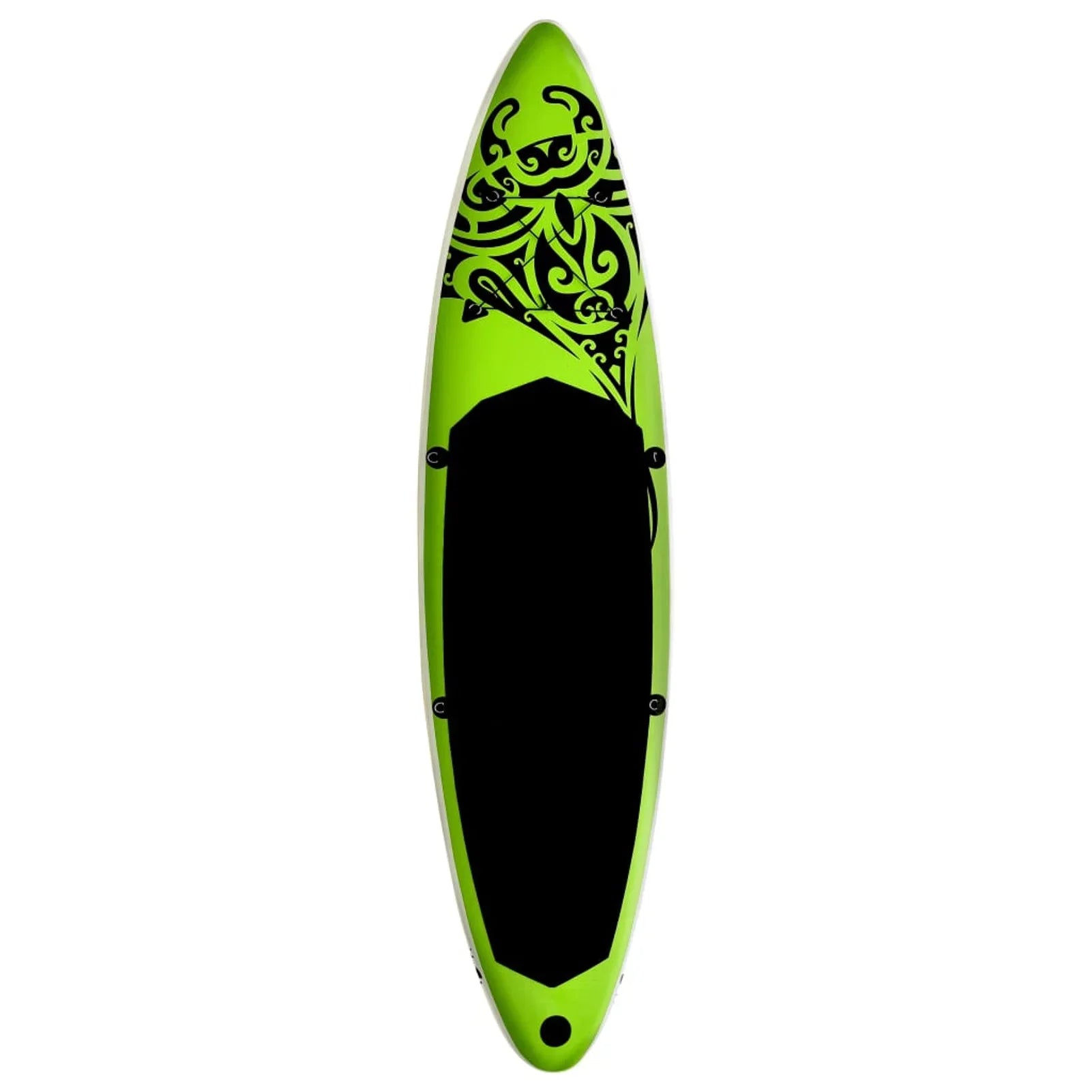 Carevas Inflatable Paddleboard Sizeet 144.1"x29.9"x5.9" Green