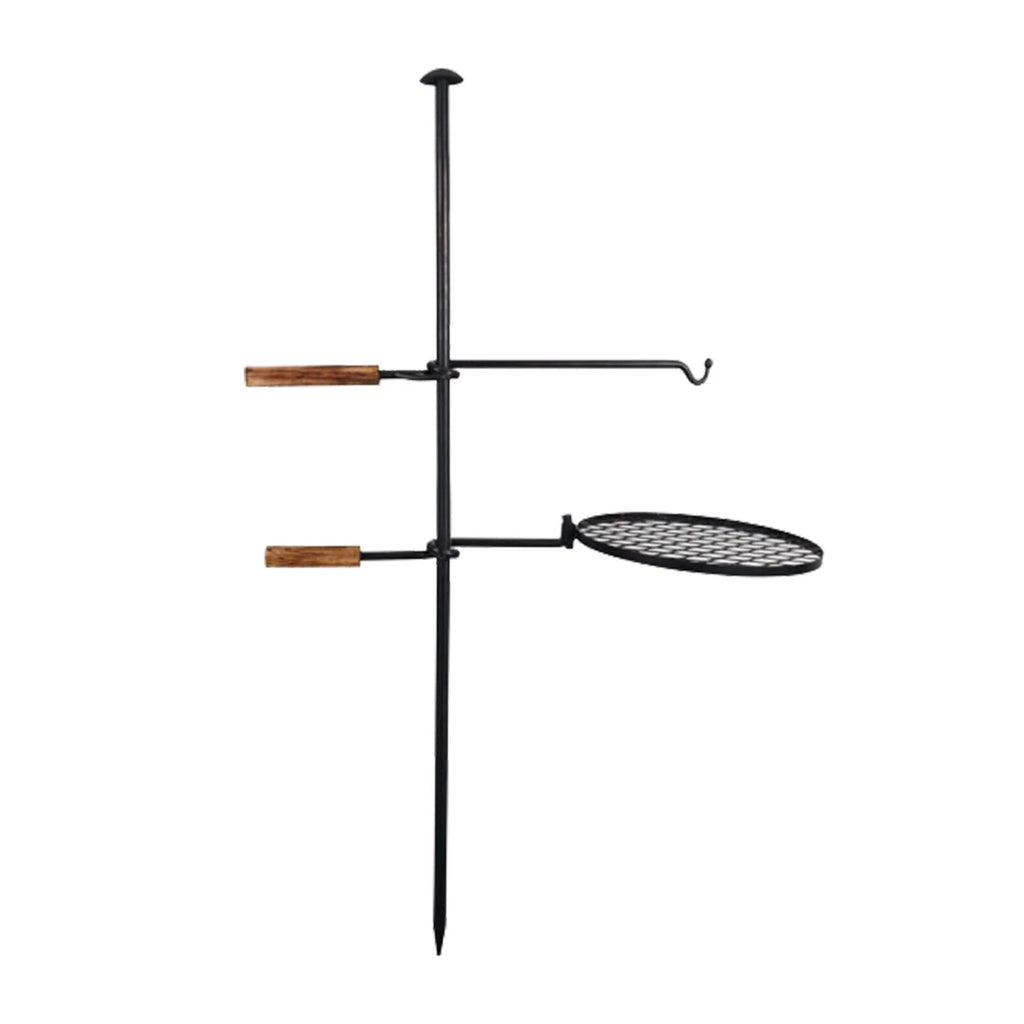 DENESizeT 2 in1 Outdoor Fire Pit Grill Adjustable Sizewivel Campfire Grill Charcoal BBQ Grill