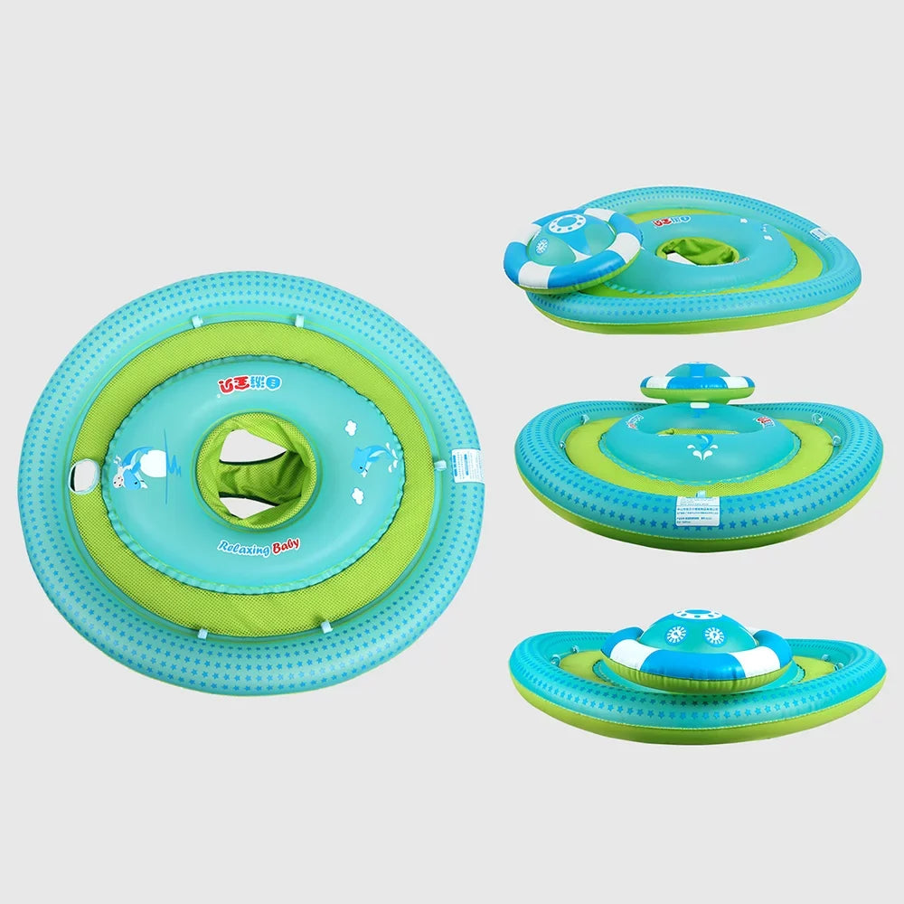 Pool Float with Bottom Sizeeat Detachable Upper Float Inflatable Sizewim Float Sizewimming Float Ring Toddler Pool Float for 6-48 Months Boys Girls