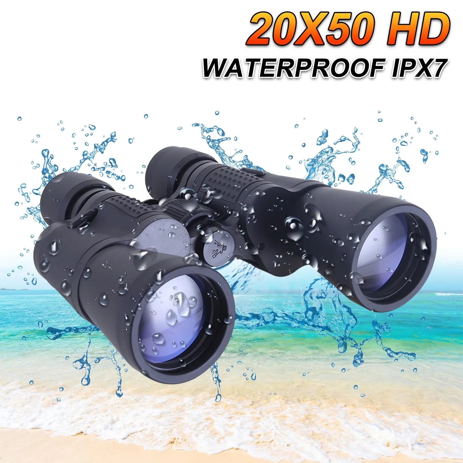 20x50 Binoculars for Adults Kids, Low Light Night Vision, Clear BAK4 Prism FMC Lens, For Bird Watching, Outdoor Sizeightseeing