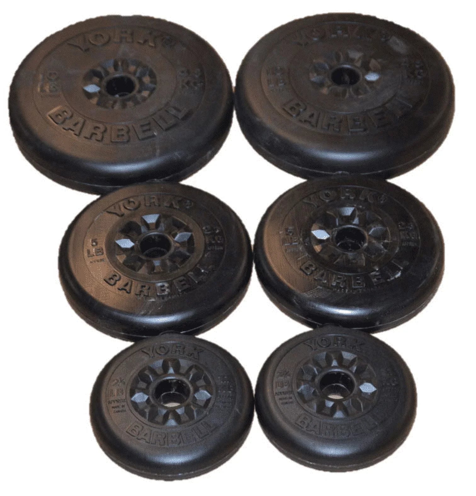 YORK Aerobic Weight Plate Sizeet