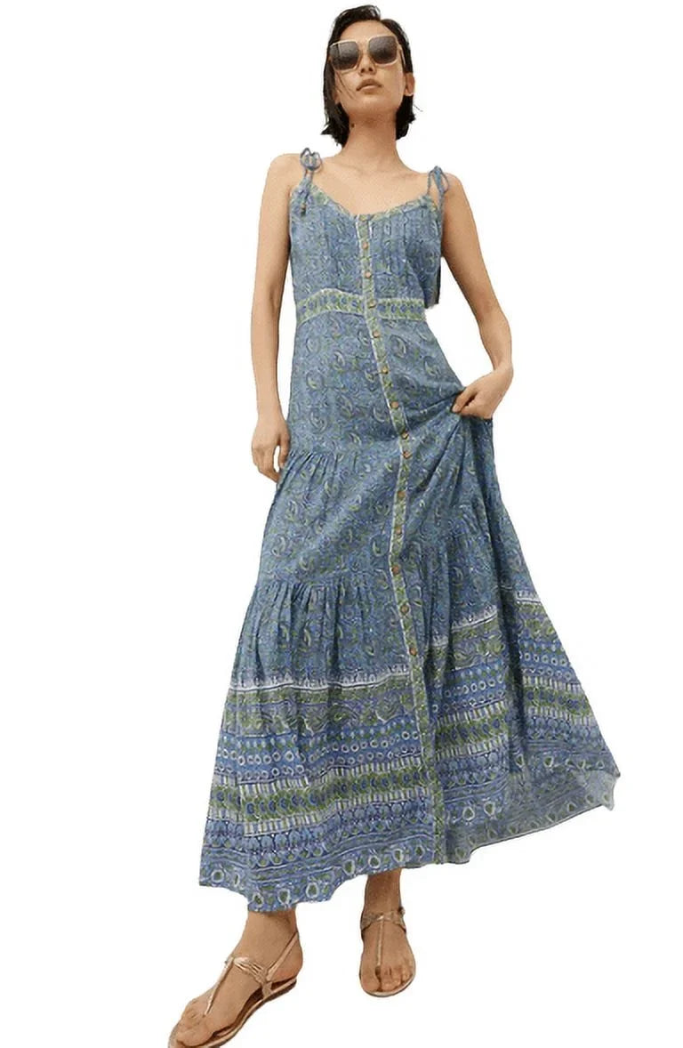 Veronica Beard Women's Blue Multi Windansea Maxi Dress, XSize