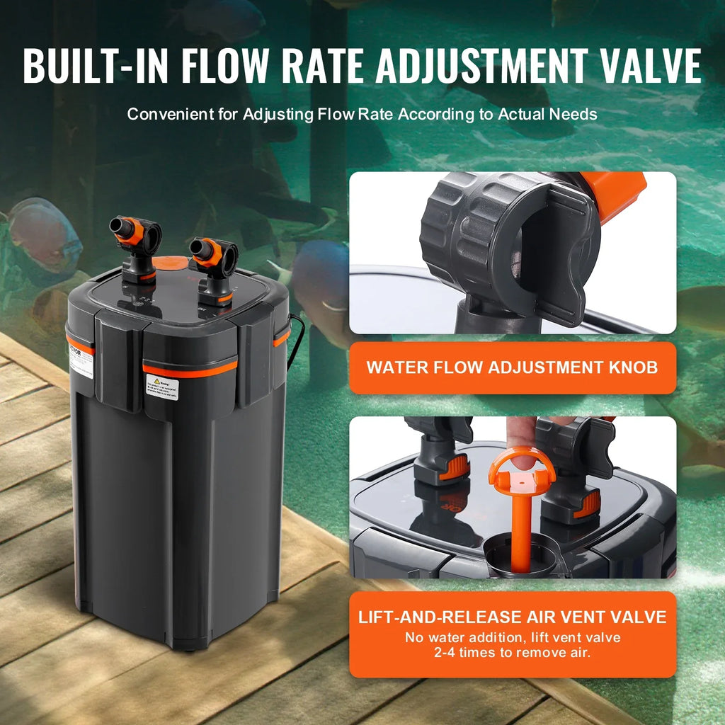 SizeKYSizeHALO 12w UV Aquarium Canister Filter 100 Gallon Lamp Fish Tank Quiet