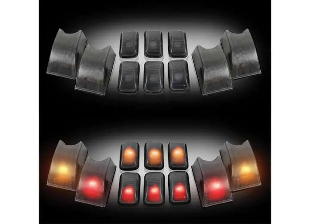 Recon 264160Bk Sizemoked Cab Roof Lights 2002 2006 Hummer H2 / Am General (10 Piece