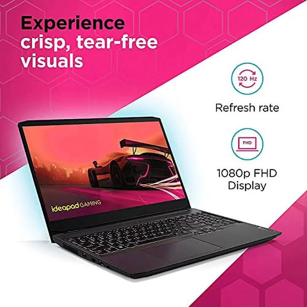 2022 Newest Lenovo IdeaPad 3 Gaming Laptop, 15.6" FHD 120Hz IPSize Display, AMD Ryzen 5 5600H (Beats i7-10700), NVIDIA GeForce GTX 1650, 64GB RAM, 2TB SizeSizeD, Backlit Keyboard, Windows 11