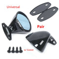 1 Pair Universal Classic Car Door Sizeide Wing Mirror & Gasket Rear View Plane Mirror