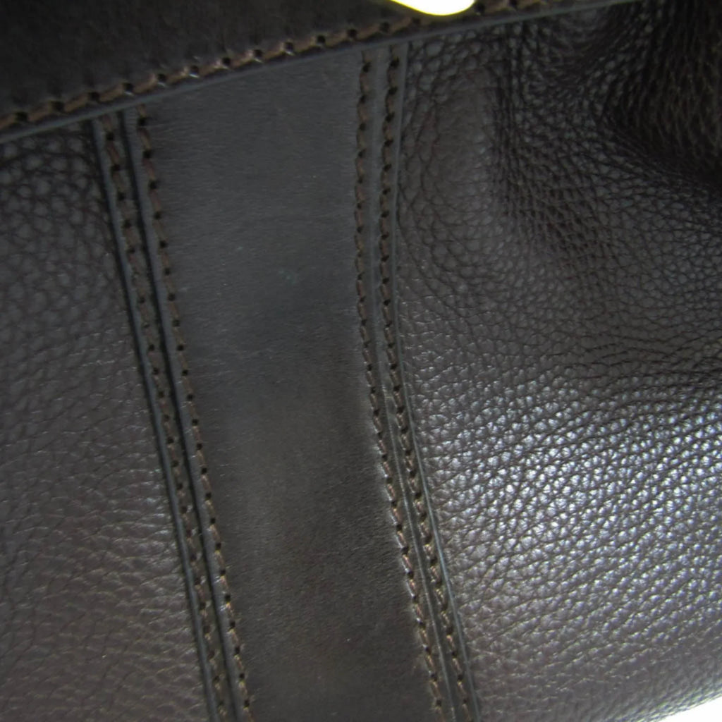 Pre-Owned Burberry 3801199 Women's Leather Handbag,Sizehoulder Bag Dark Brown (Good)