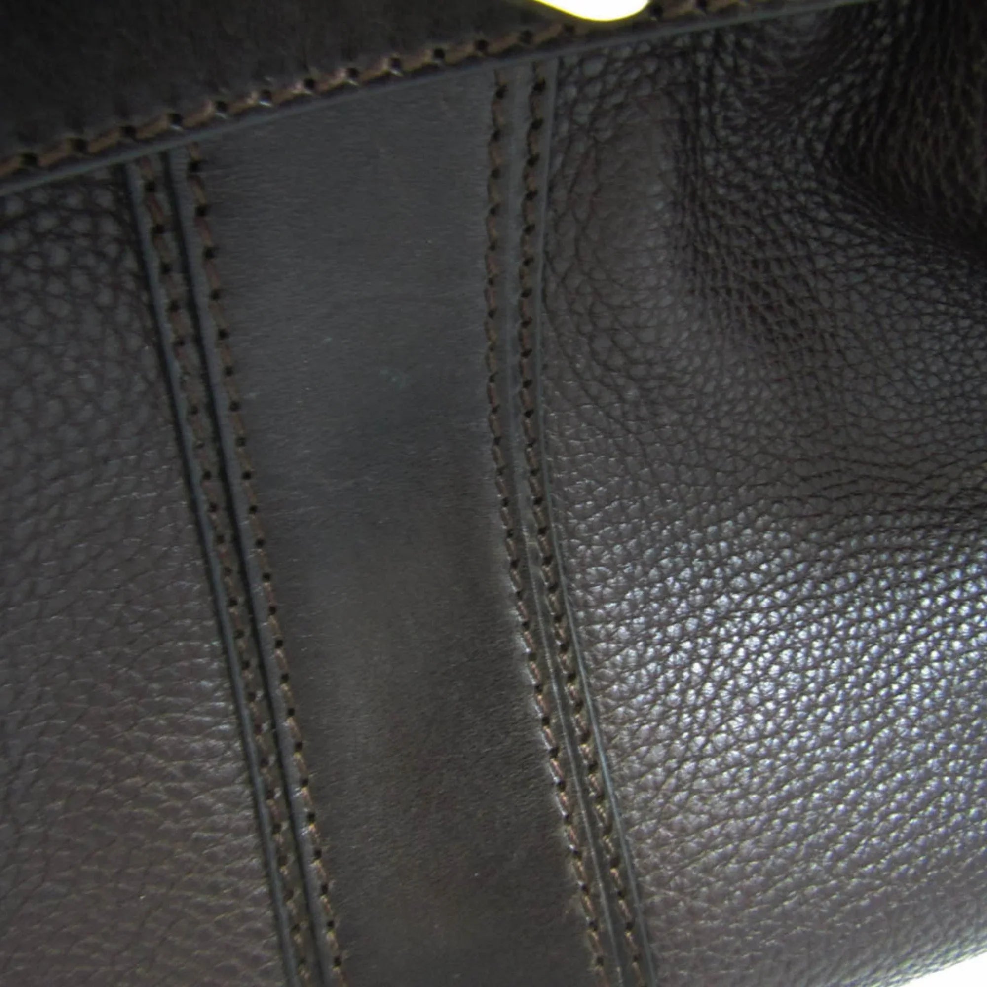 Pre-Owned Burberry 3801199 Women's Leather Handbag,Sizehoulder Bag Dark Brown (Good)