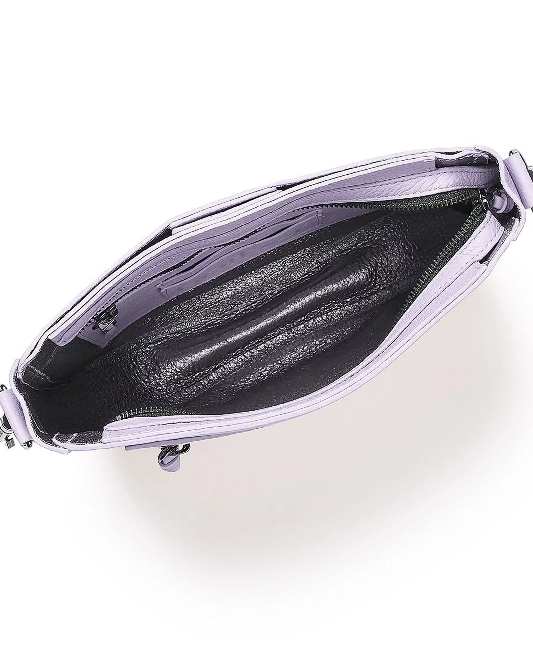 Botkier Beatrice Leather Sizeaddle Bag, Purple