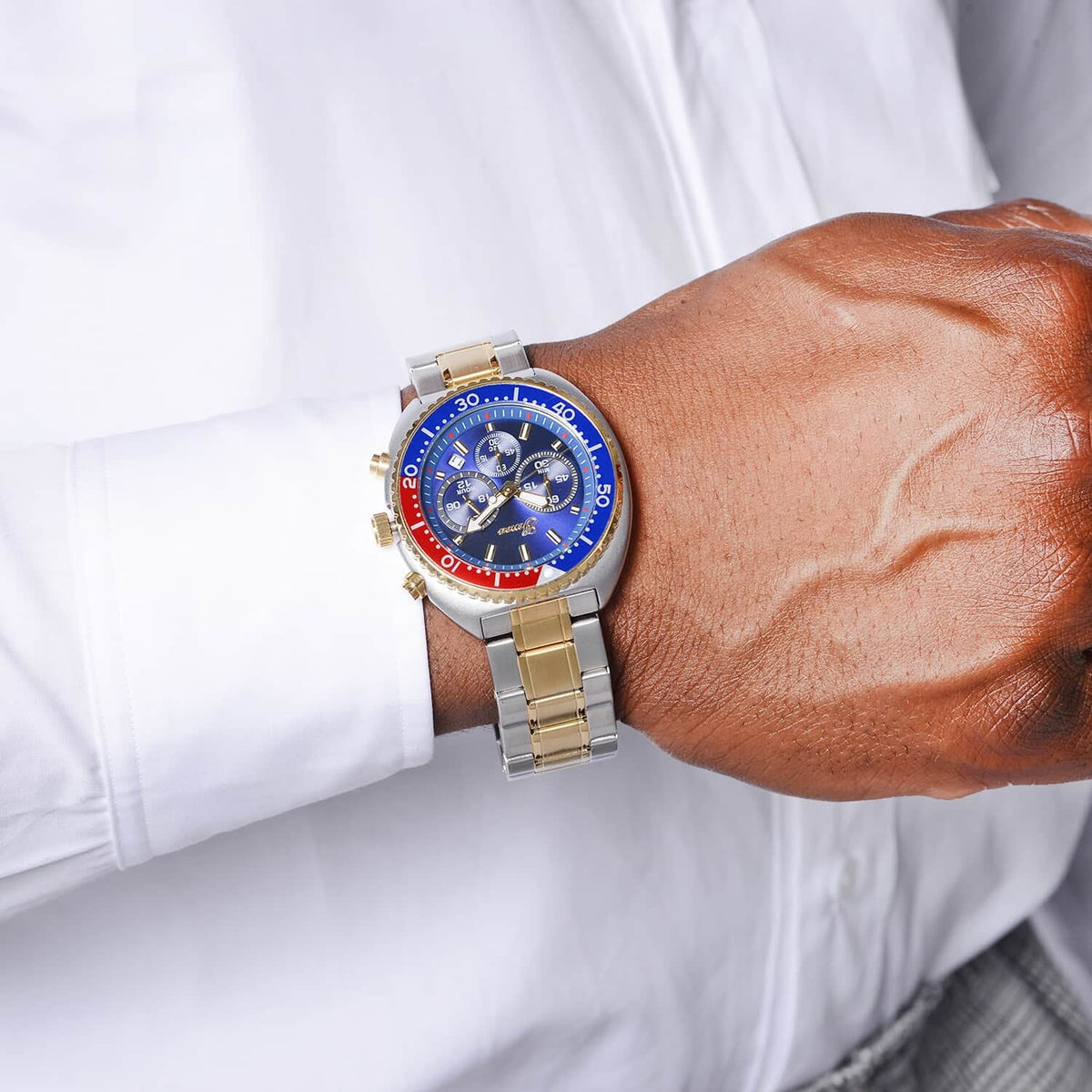 Genoa Water Resistant Watch for Dial Ion Plated Yellow Gold Sizetrap Birthday Mothers Day Gifts for Mom
