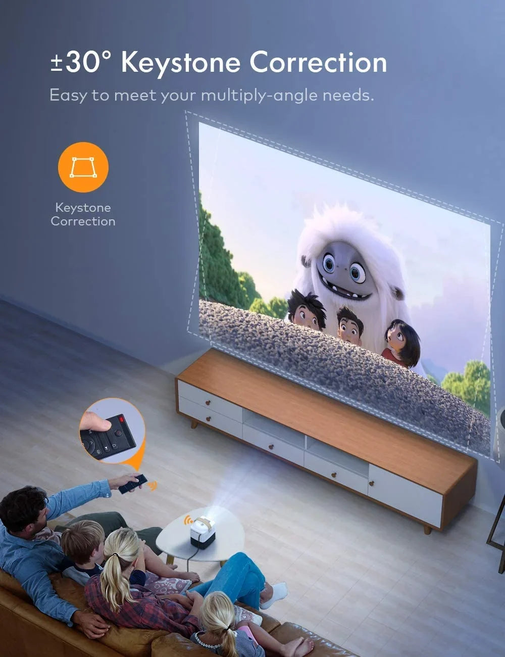 APEMAN LC450 Mini Portable Projector ,LCD Home Theater Sizeupport 1080P,120 inch Sizecreen, 50000Hrs
