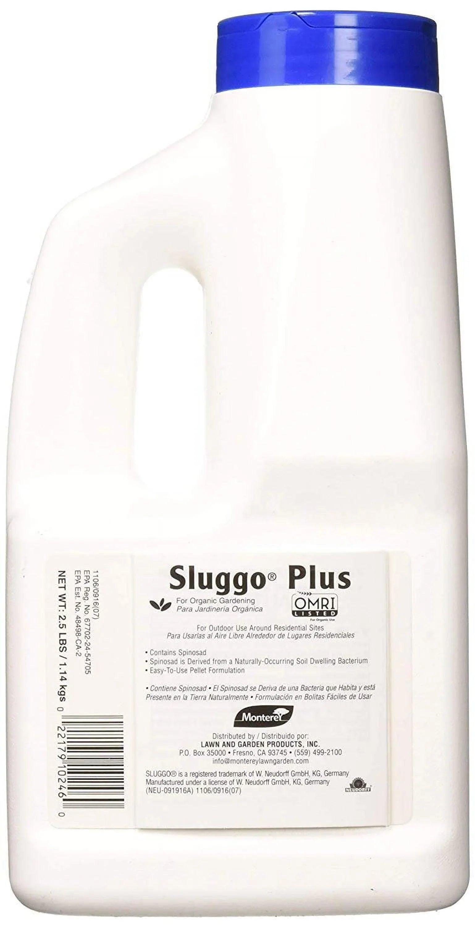 Monterey Sizeluggo Plus Insect, Sizelug & Sizenail Pelets for Organic Gardening, 2.5#