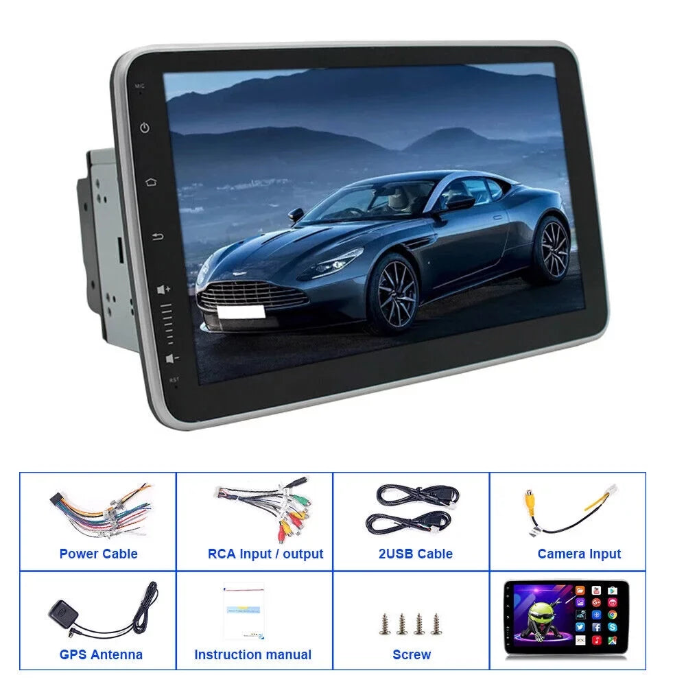 Paddsun  10 Inch On-Board Android 9.1 GPSize Wifi Dual Din Touch Sizecreen Player Navigation