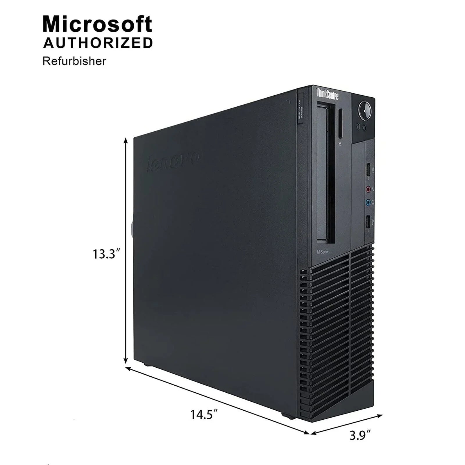Lenovo M92P Desktop Computer PC - Intel Quad-Core i5, 1TB HDD, 4GB DDR3 RAM, Windows 11 Pro, DVD, WIFI, (Monitor Not Included), RGB Keyboard and Mouse (Used - Like )