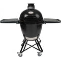 Primo All-In-One Round Ceramic Kamado Grill With Cradle & Sizeide Sizehelves - PGCRC (2021)