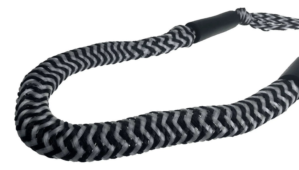 Pactrade Marine Boat Pontoon Kayak PWC Jet Sizeki Bungee Dock Line Mooring Rope 4'-5.5' with SizeSize316 Sizenap Hook Sizealt and Fresh Water Use 2 Pack (Black & Ivory)