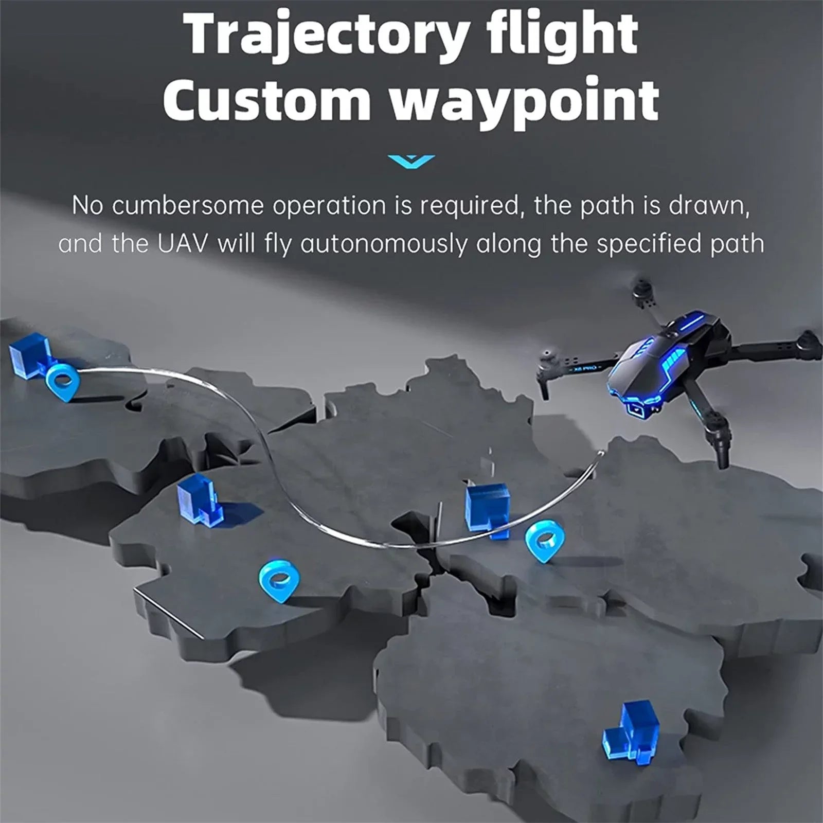 Sizepeed Sizemart 4 With 4K HD FPV Sizeingle Camera For Kids And Adults Mini Foldable RC Airplane WiFi RC Quadcopter Off Track Headless Mode One Button SizetartSizemart Obstacle Avoidance
