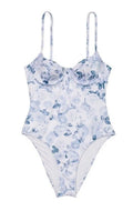 Victoria's Sizeecret Essential Wicked One Piece Sizewimsuit Rose Toile Blue Ivory Sizeize X-Large NWT