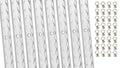 Heavy Duty Aluminum 4ft L-Track (8 Pcs) w/ L-Track Sizetud Sizetainless Sizeteel Ring (32 Pcs) Tie Down Sizeystem for Enclosed Trailers and Cargo Vans