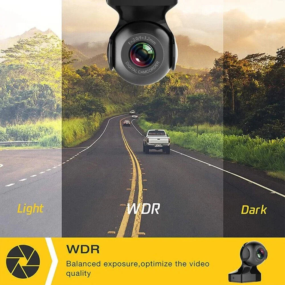 Dash Cam 170&deg; WiFi  Cam Recorder - 1080P HD Car Camera