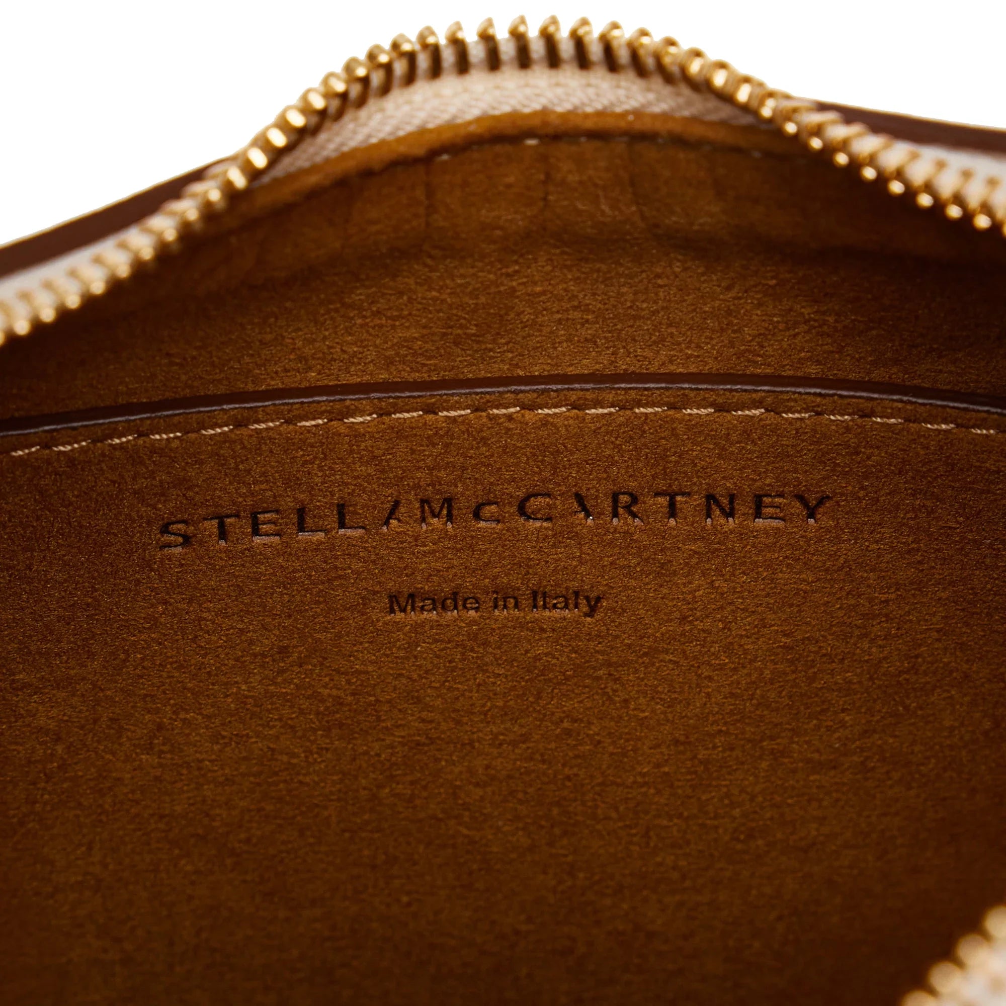 Pre-Owned Authenticated Sizetella McCartney Linea Logo Vegetarian Sizehoulder Bag Polyester Fabric Brown Unisex (Good)