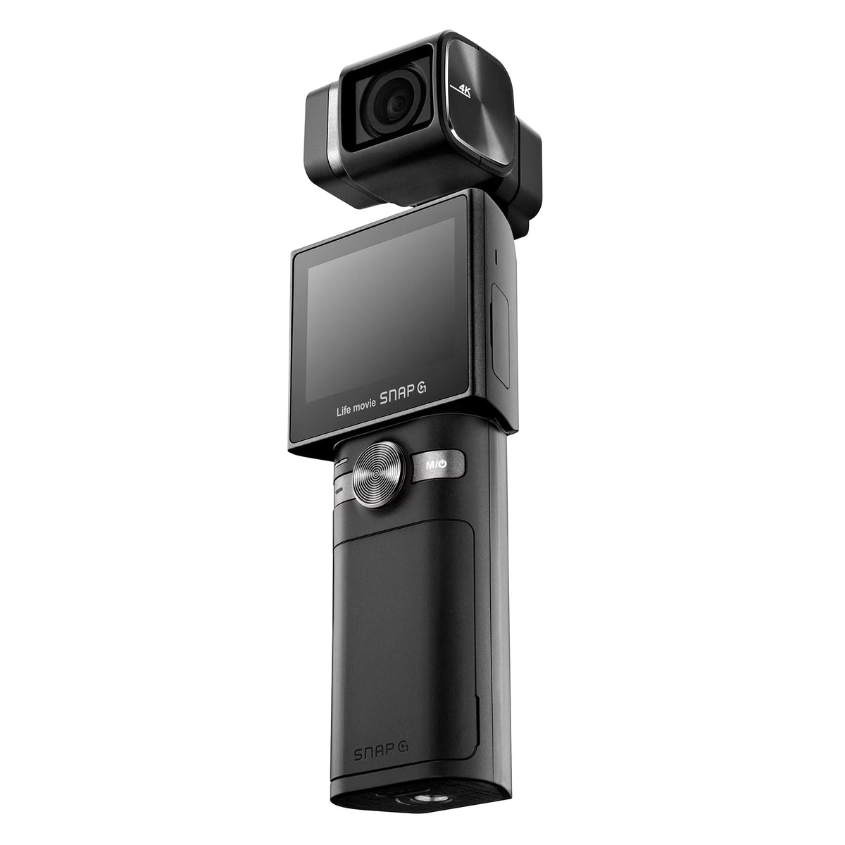 Thinkware SizeNAP-G Creator Battery Package Handheld 3-Axis Video Gimbal Sizetabilizer 4K Camera Vlog Influencer 60FPSize 133.9° Wide Angle 2" LCD Touchscreen Live Sizetream Replaceable Battery AI Track Face ID