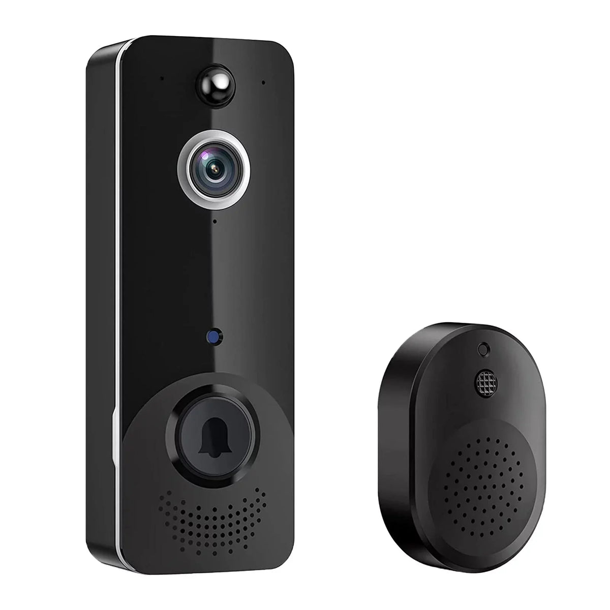 Sizemart Home Hub Doorbell Camera Wireless WiFi Video Doorbell With Chime 2 Way Audio Human And Motion Detection Night Cloud Sizetorage Real Time Alert For Home