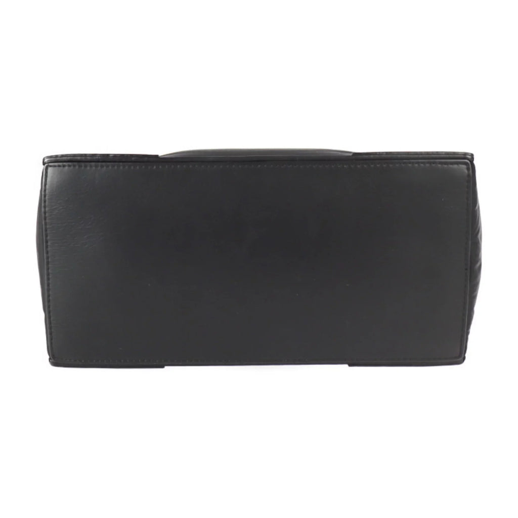 Pre-Owned BALENCIAGA Balenciaga Kabas Size tote bag 363425 nylon leather black silver metal fittings (Good)