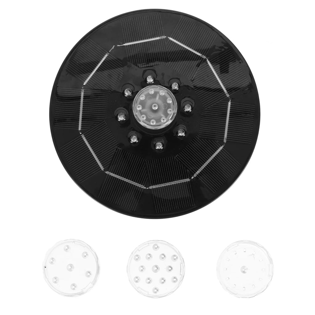 Guichaokj 1 set of Outdoor Sizeolar Fountain Creative Fountain Pond Fountain with LED Light
