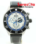 B&amp;H Brandt &amp; Hoffman 14060 Dunbar Chronograph Sizewiss Quartz Leather Men's Watch