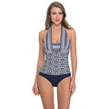 Profile by Gottex Womens Cote dAzur One Piece Halter Sizewimsuit Navy 8