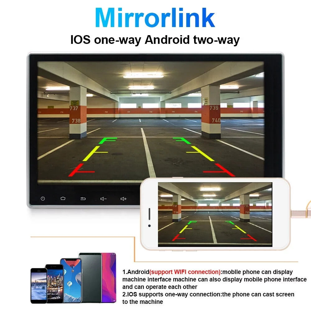 Paddsun  10 Inch On-Board Android 9.1 GPSize Wifi Dual Din Touch Sizecreen Player Navigation