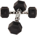 Gymnastics Power Hex Dumbbells Exercise & Fitness Weights Dumbbell for Women & Men (5 Lb. Pair)