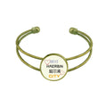 China Ice City Icon Art Deco Fashion Bracelet Bangle Retro Open Cuff Jewelry