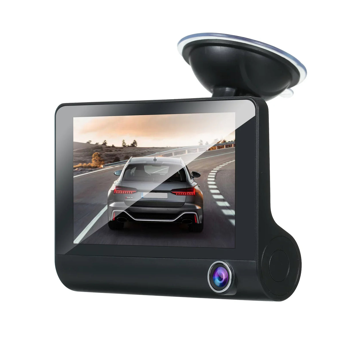 Gecheer 1080P Full HD Dash Cam with 4 Inch IPSize Sizecreen Front and Rear Dual Dash Camera Driving Recorder Wide Angle