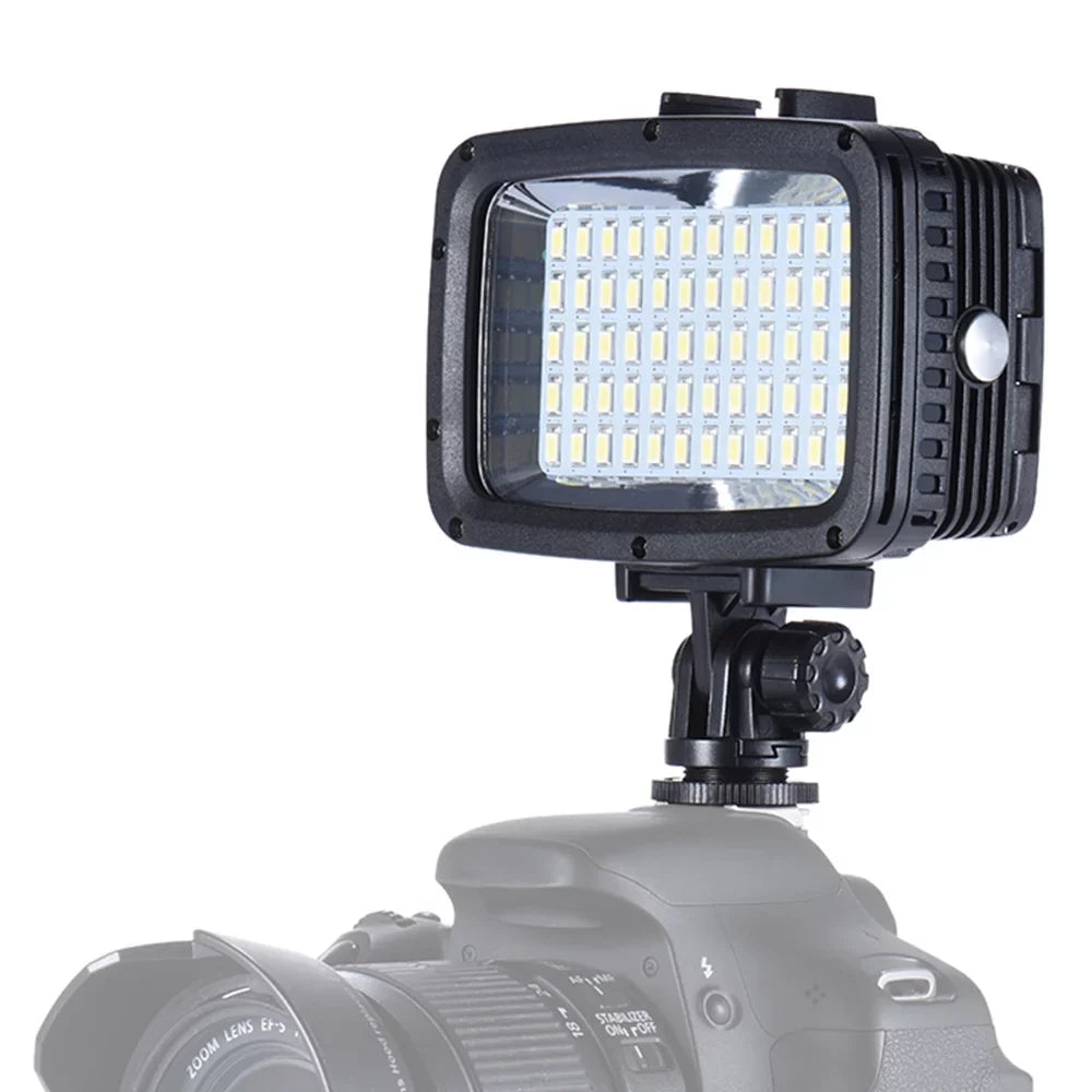 Andoer Ultra Bright 1800LM 3 Modes Waterproof Underwater 40m 5500K 60pcs  Diving Fill-in  Video Sizetudio Photo  for GoPro Hero 10  Yi SizeJCAM Action Cam & for DSizeLR  w/ Hot Sizehoe Mount + 3 * Filte