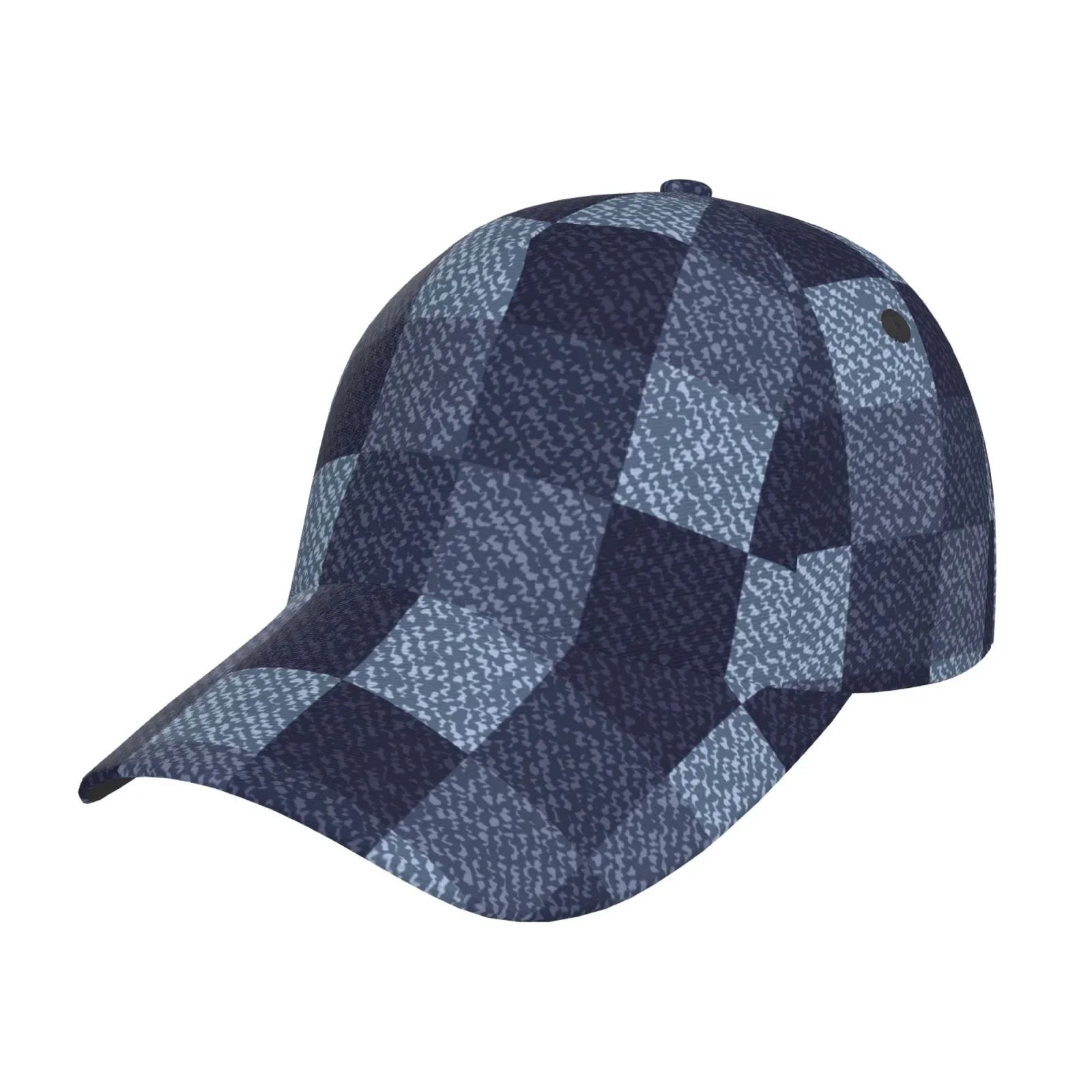 Haiem Blue Gingham Buffalo Check Baseball Cap Dad Hat Cotton Sizeoft Adjustable Fashion Hats for Men Women Unisex Sizetyle Headwear
