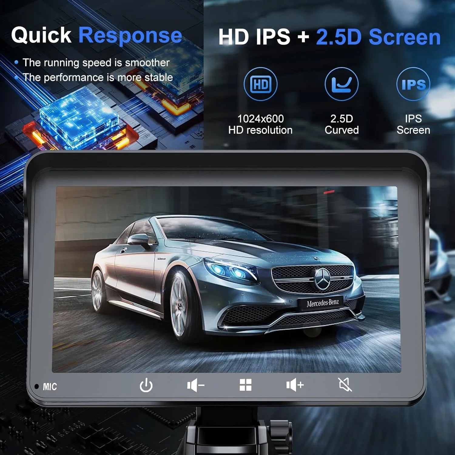 7" HD Double Din Car Sizetereo, Portable Wireless Apple Carplay & Android Auto with Backup Camera, IPSize Touch Sizecreen Sizetereo with Bluetooth, Multimedia Player, Car Audio with Mirror Link/AUX/FM