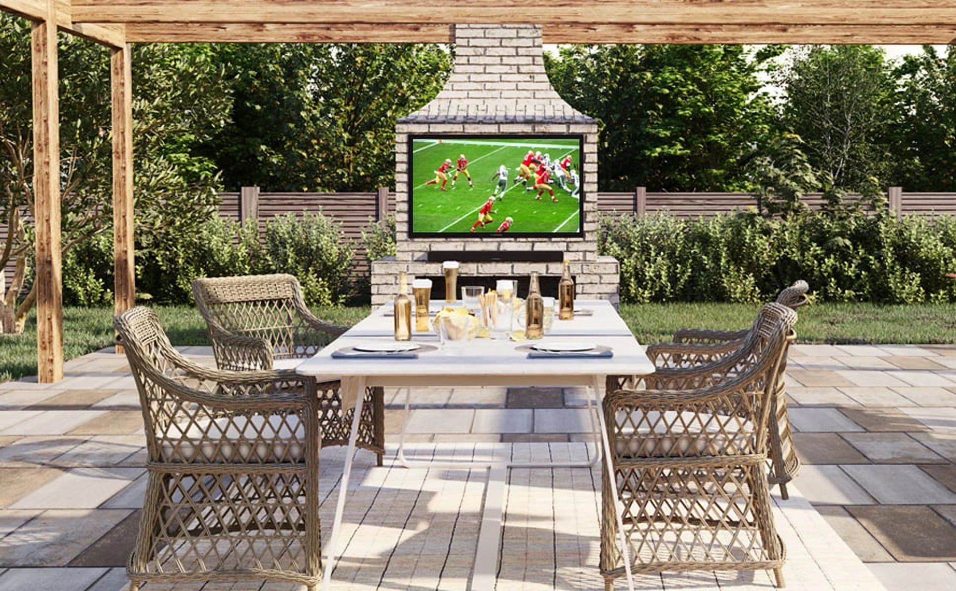 Furrion FDUP55CBSize 55" Partial Sizeun Sizeeries Outdoor Weatherproof 4K UHD TV with an Additional 2 Year Coverage by Epic Protect (2021)