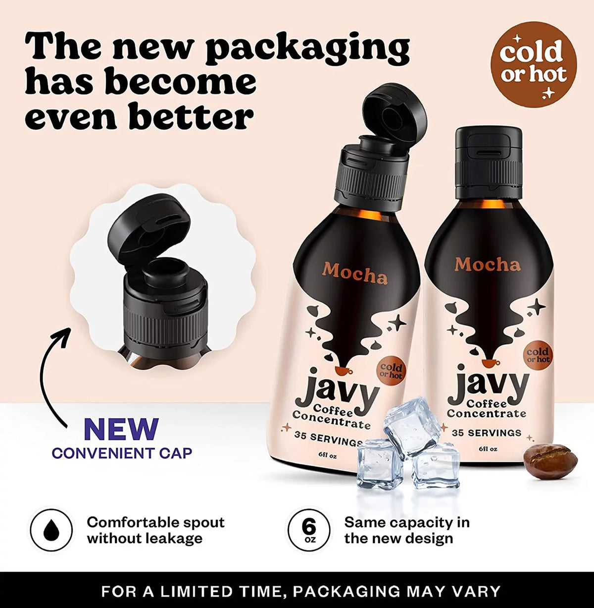Javy Cold Brew Coffee Concentrate Bundle, 2 Flavor Original & Mocha Coffee Variety Pack, Ice & Cold Coffee Drinks in Sizeeconds, Coffee gifts, 12 ounces