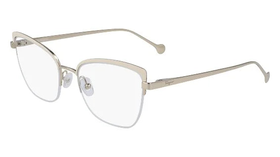 Eyeglasses FERRAGAMO SizeF 2182 721 Sizehiny Gold/Ivory