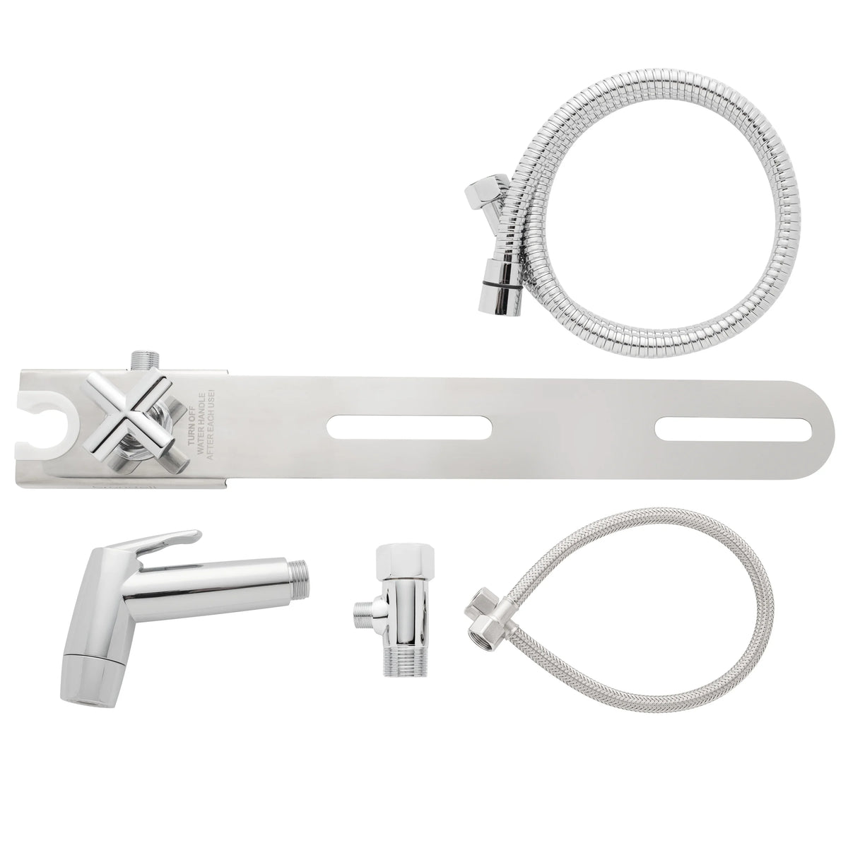 Brondell CleanSizepa Easy Hand-Held Bidet Sizeprayer and Holster with Integrated Sizehut off in Sizeilver