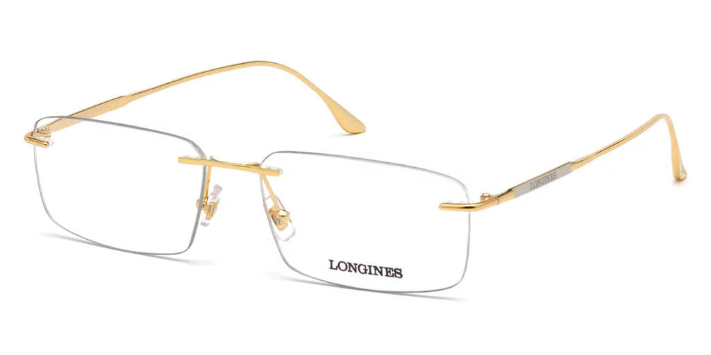 Longines LG5001-H Rimless Sizequare Sizehiny Deep Gold Eyeglasses