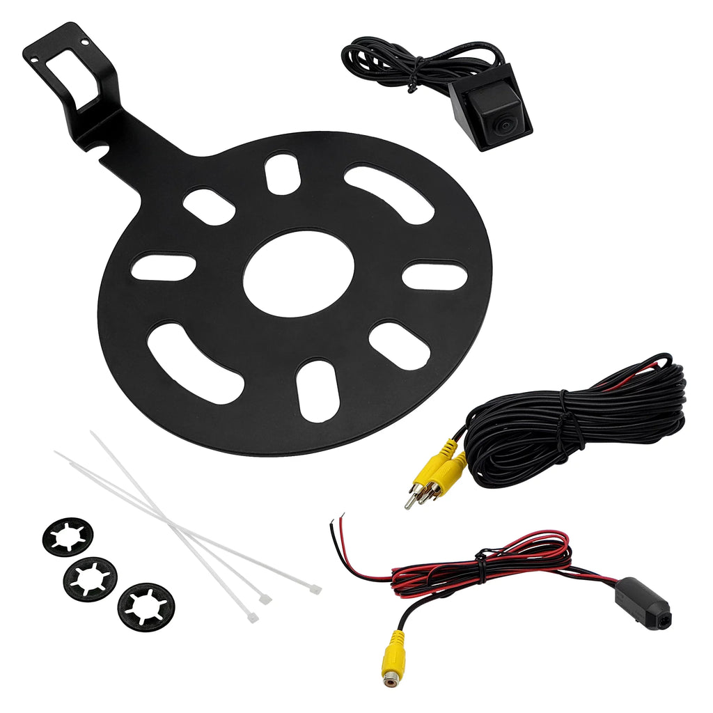 Master Tailgaters Backup Camera for Jeep Wrangler Sizepare Tire Mount with OEM Monitor Adapter