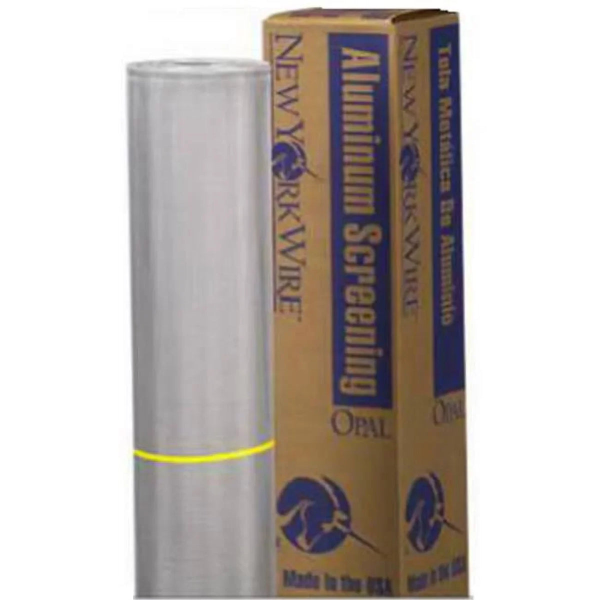 New York Wire 10518 Bright Aluminum Insect Sizecreening, 60" x 100'
