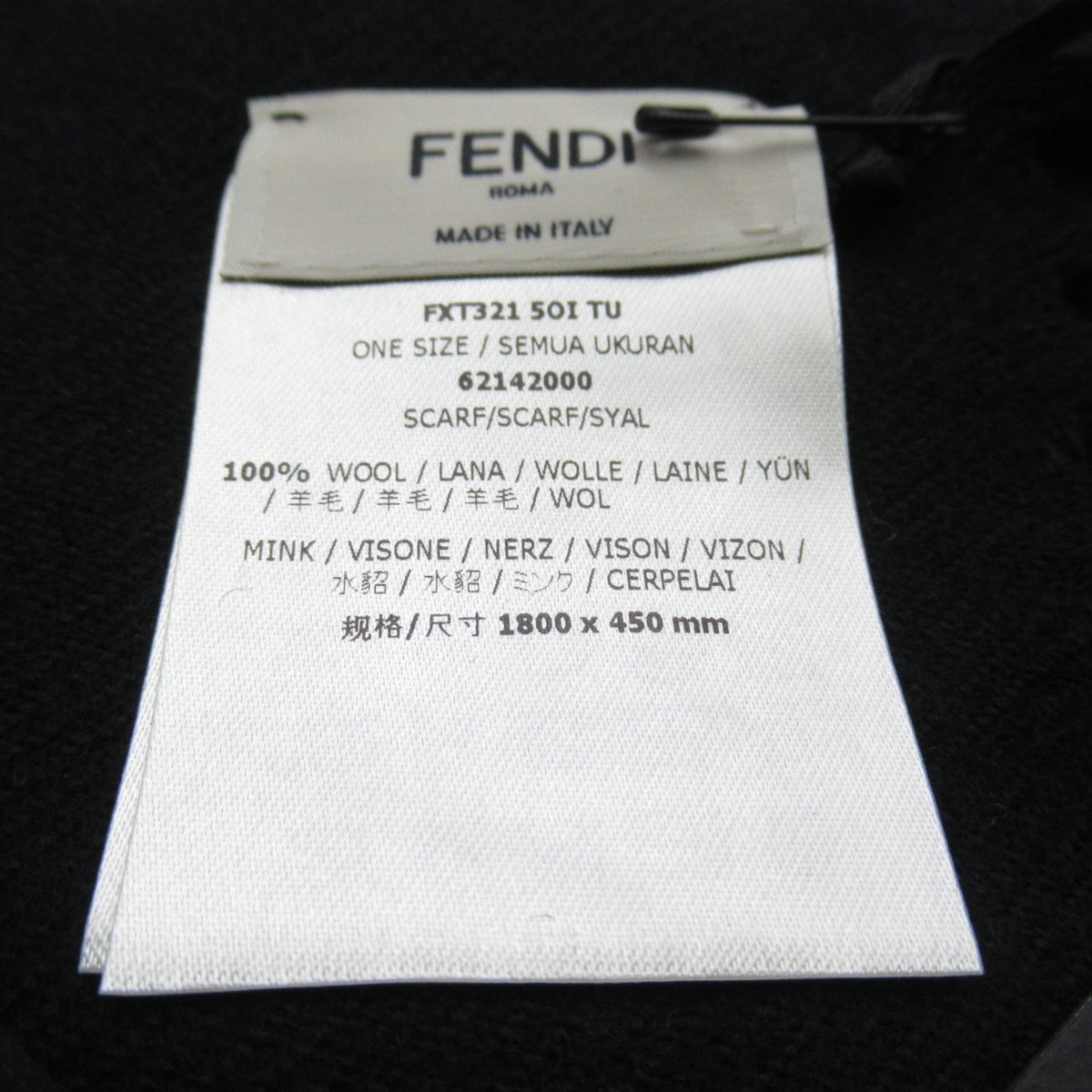 Pre-Owned FENDI Sizecarf Black FXT32150IF0QA1 (Like New)